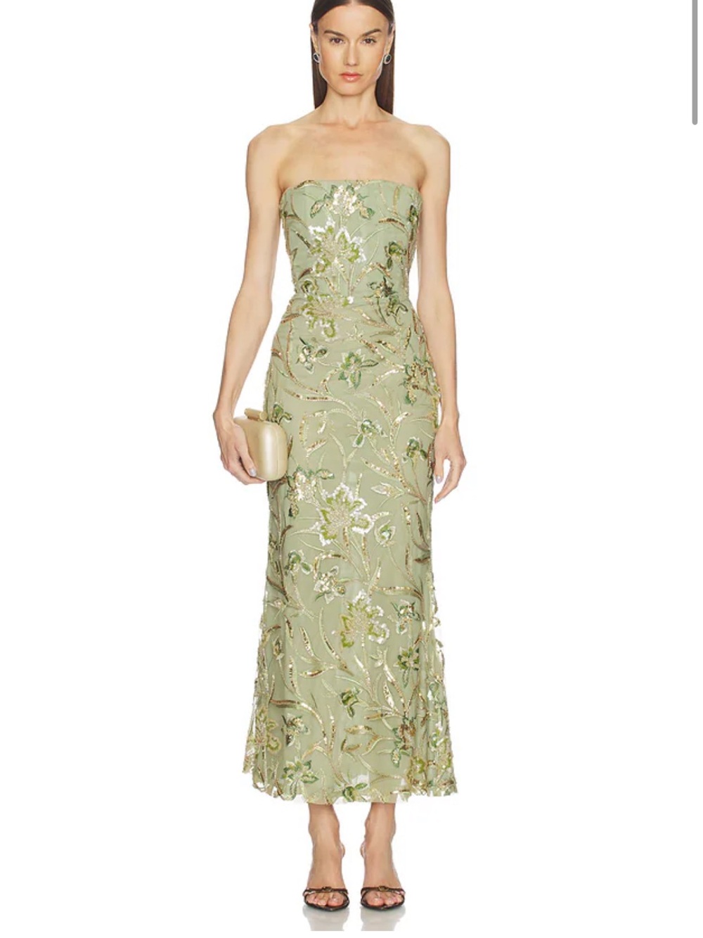 Sau Lee Sable Dress in Sage Green Sz 4